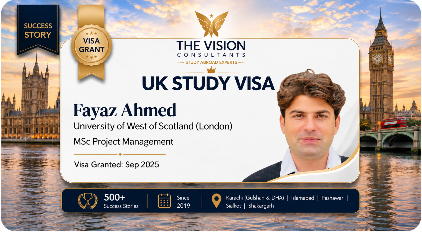 Fayaz Ahmad — UK Visa Grant